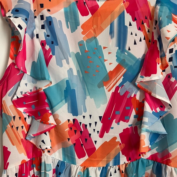 XL, sleeveless- bright, fun colored blouse - Picture 2 of 7